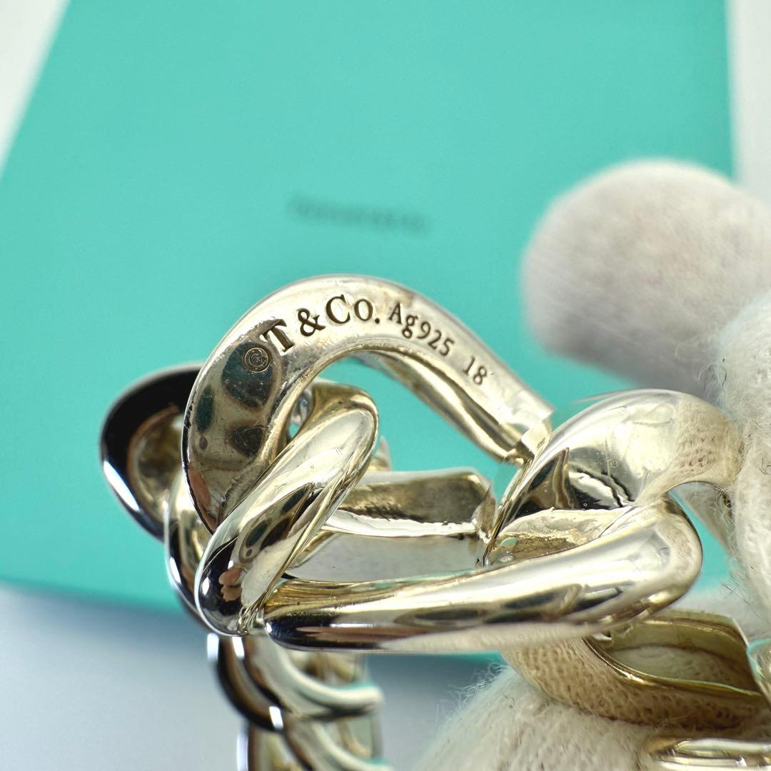 極美品 Tiffany フォージ ラージリンク ブレスレット シルバー 15コマ