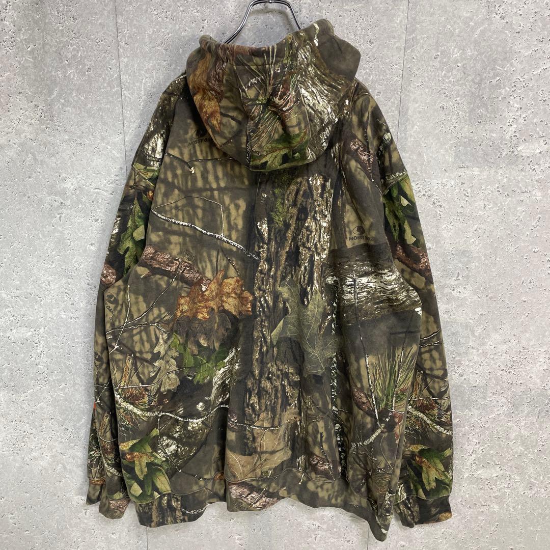 カーハート　リアルツリー　迷彩　スウェットパーカー　サイドプリント　2XL