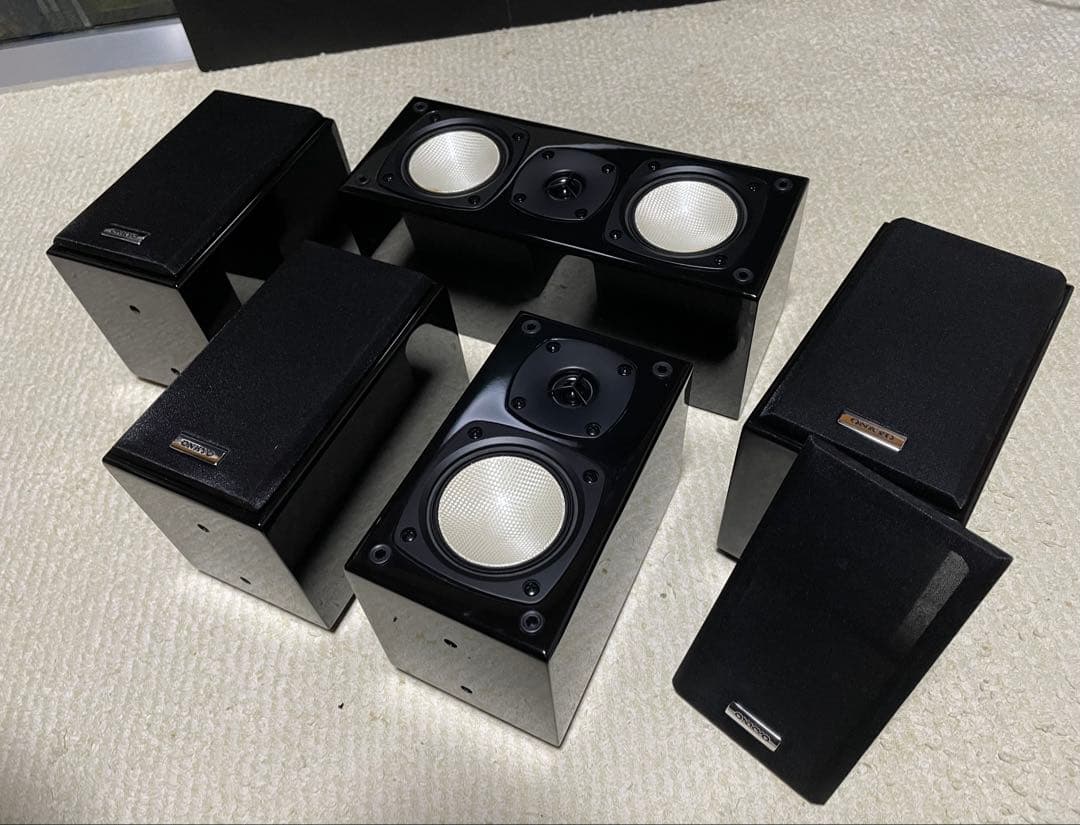 【ケーブル27M付き】ONKYOスピーカー5個 ST-V20HD/D-108C