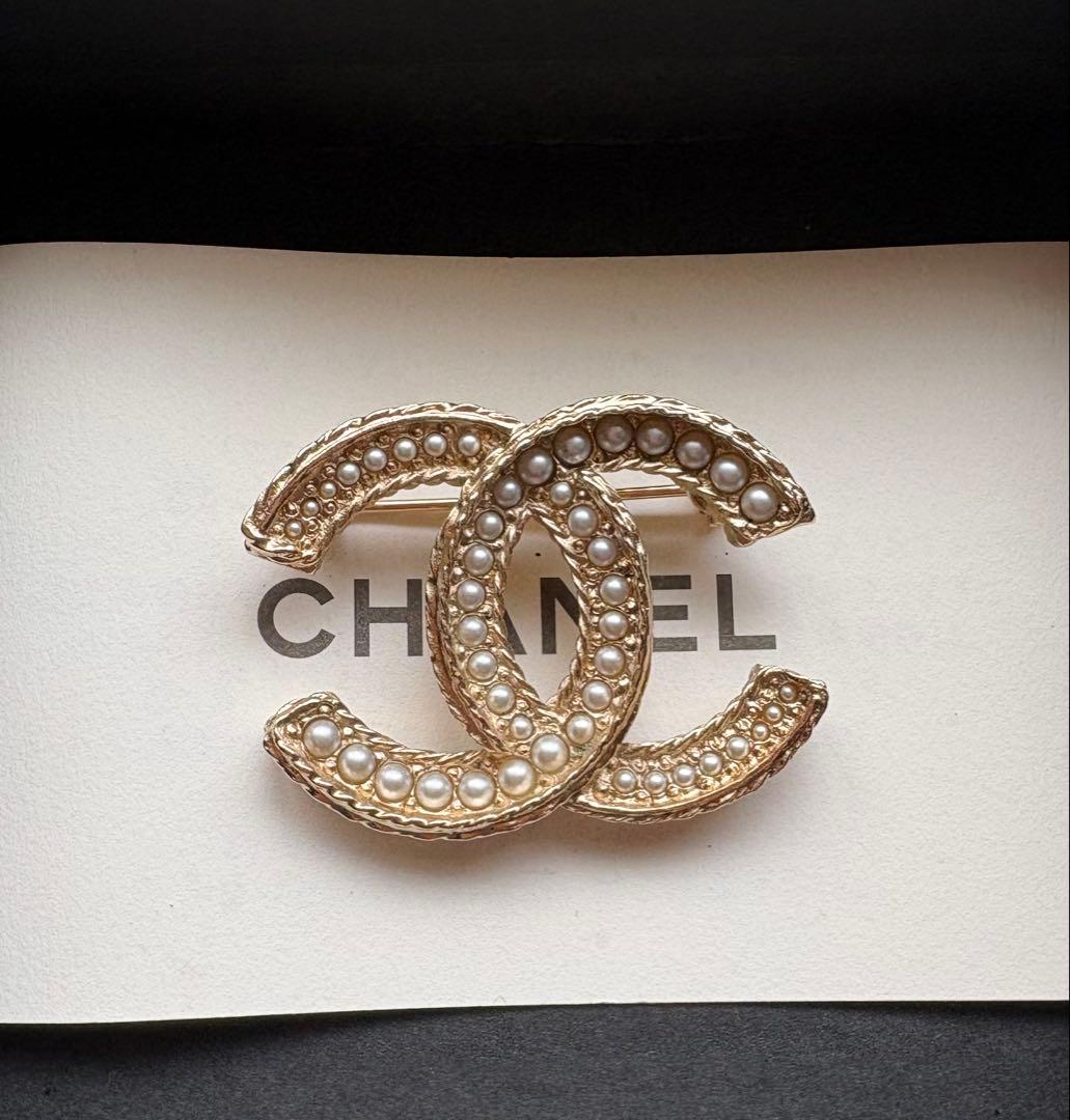 CHANEL シャネル パールブローチ