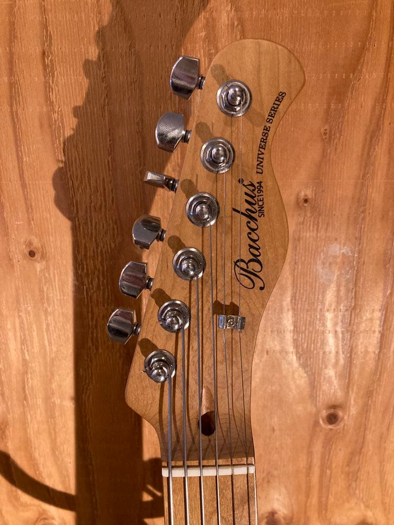 Bacchus テレキャスタースタイル エレキギター サンバースト　フレットレス