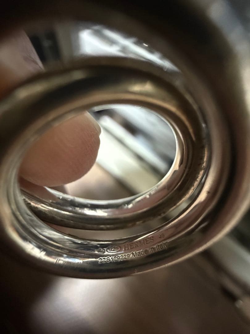 HERMES ヴェルティージュ　シルバーリング　54