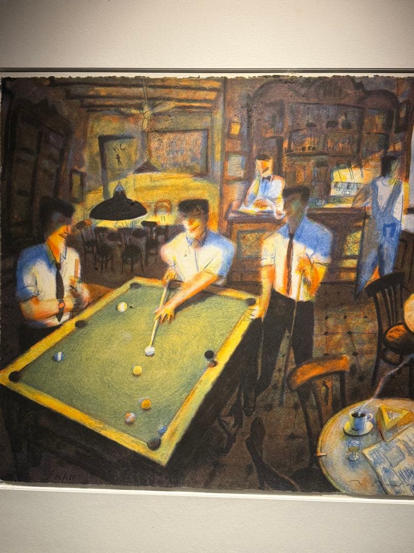 モスカルド【ビリヤード】lithograph150限定直筆サイン