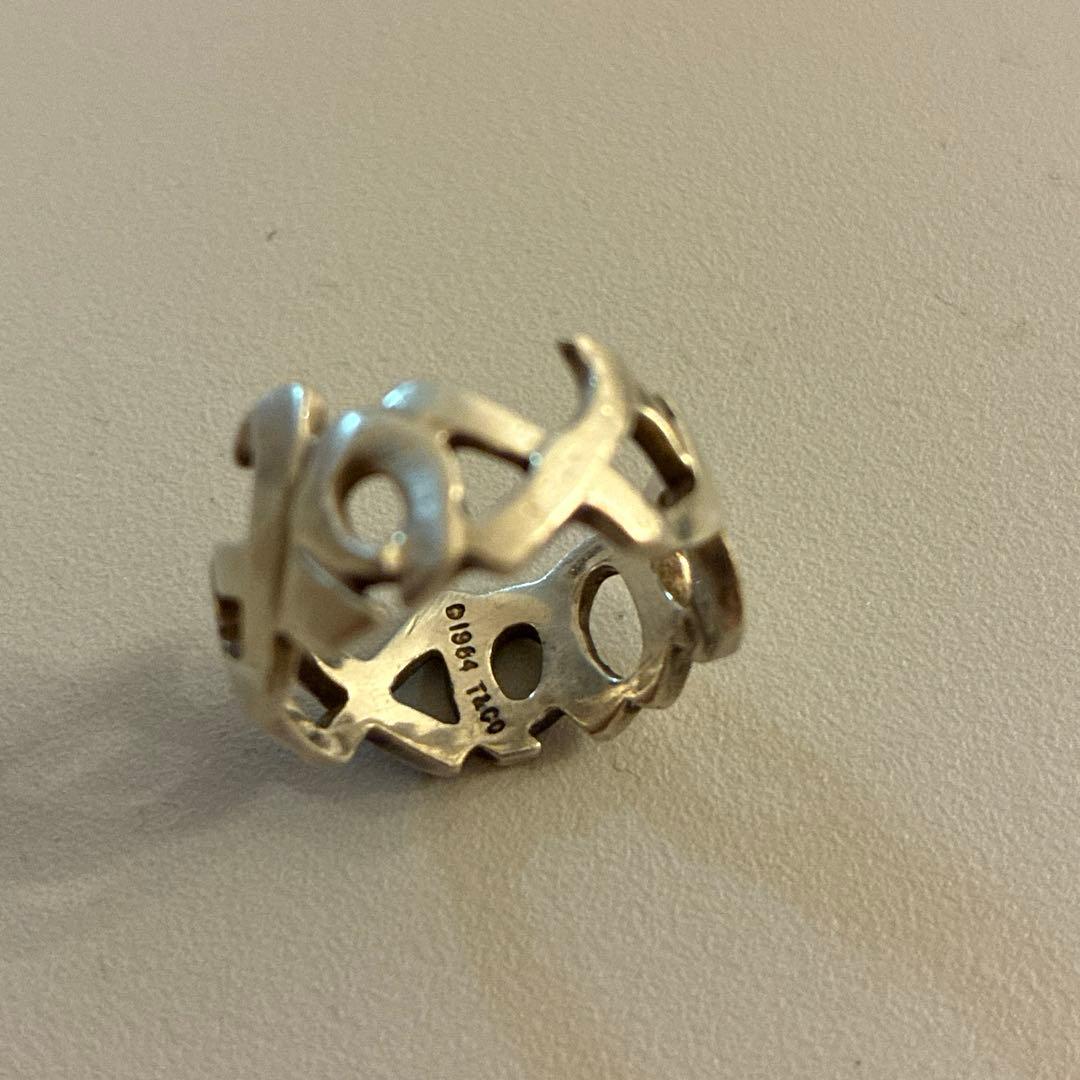 Tiffany & Co. 9号 ラブ&キス シルバーリング