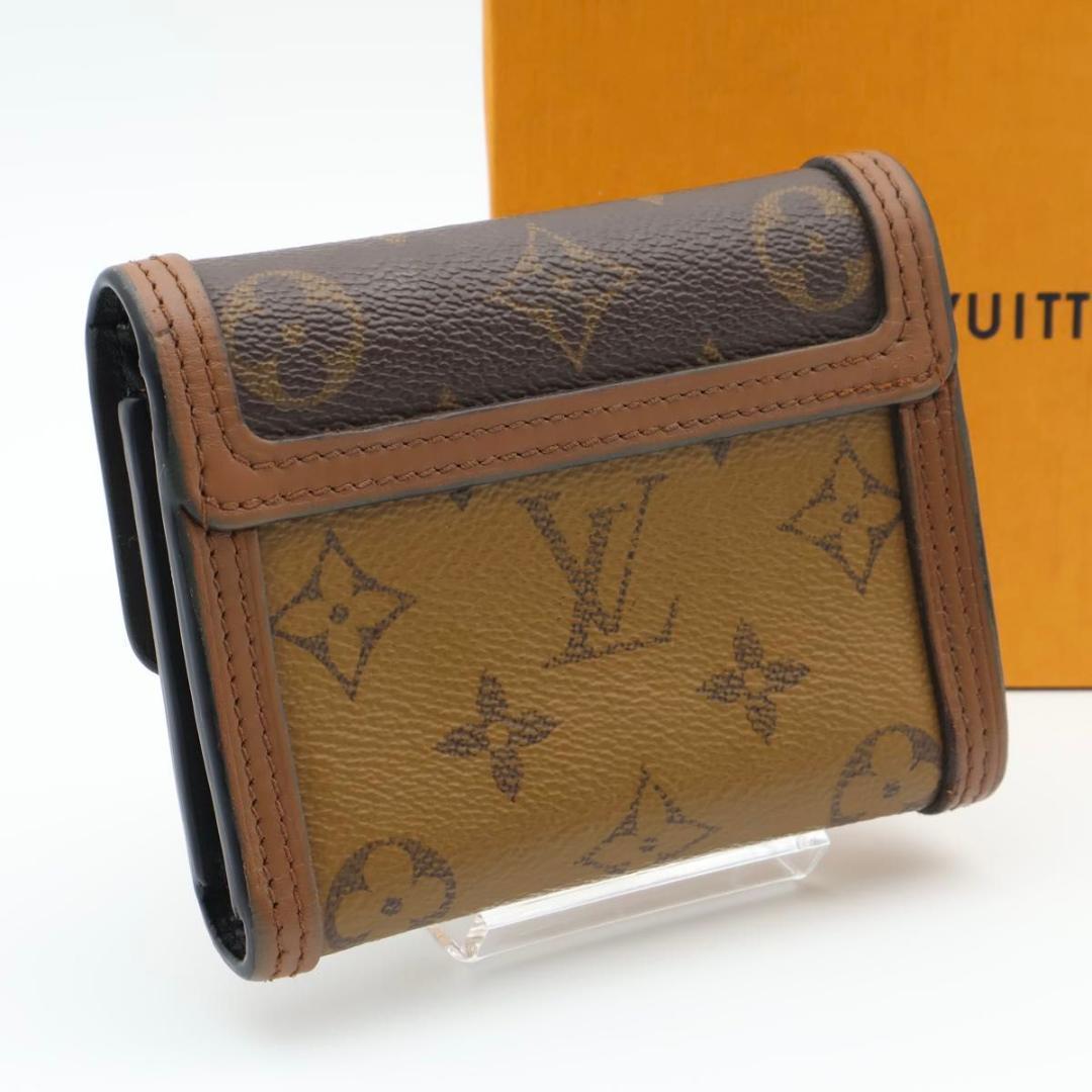 【極美品】ルイヴィトン　ドーフィーヌコンパクト　モノグラムリバース　三つ折り財布