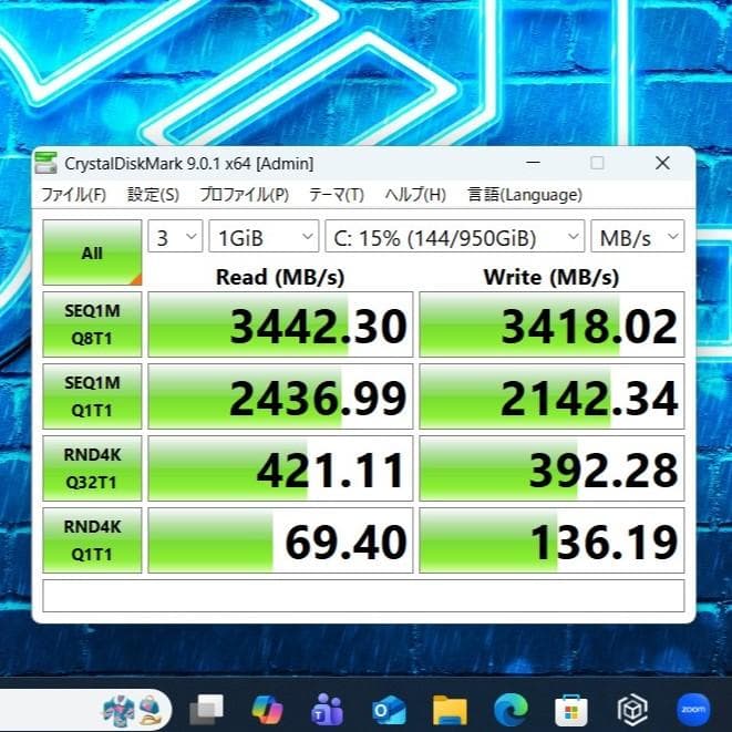 超高速大容量新品ＳＳＤ１ＴＢ搭載✨️美品でバリ速の２０２２年製✨１１世代コアｉ５
