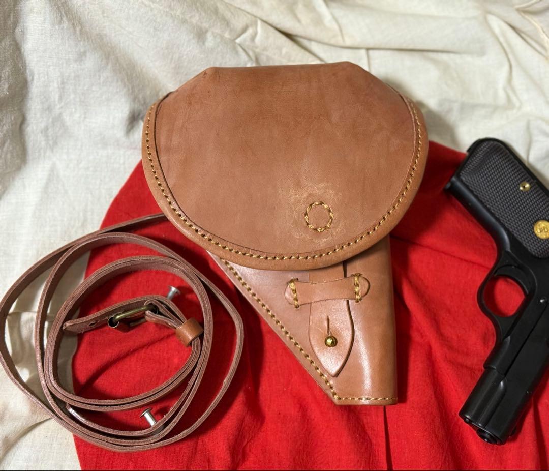 日本軍 将校用 コルト.32オート用拳銃嚢 ホルスター（レプリカ）コスプレ