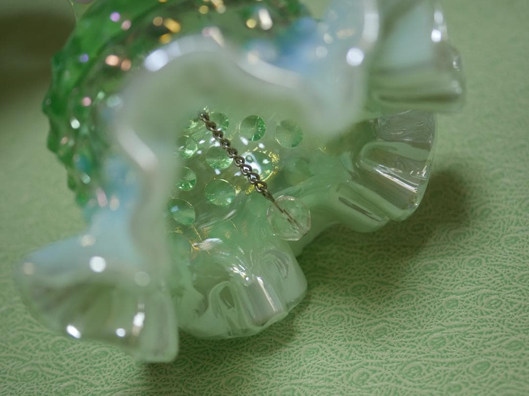 フェントン Sea Mist Green イリデセントホブネイル ハンドベル