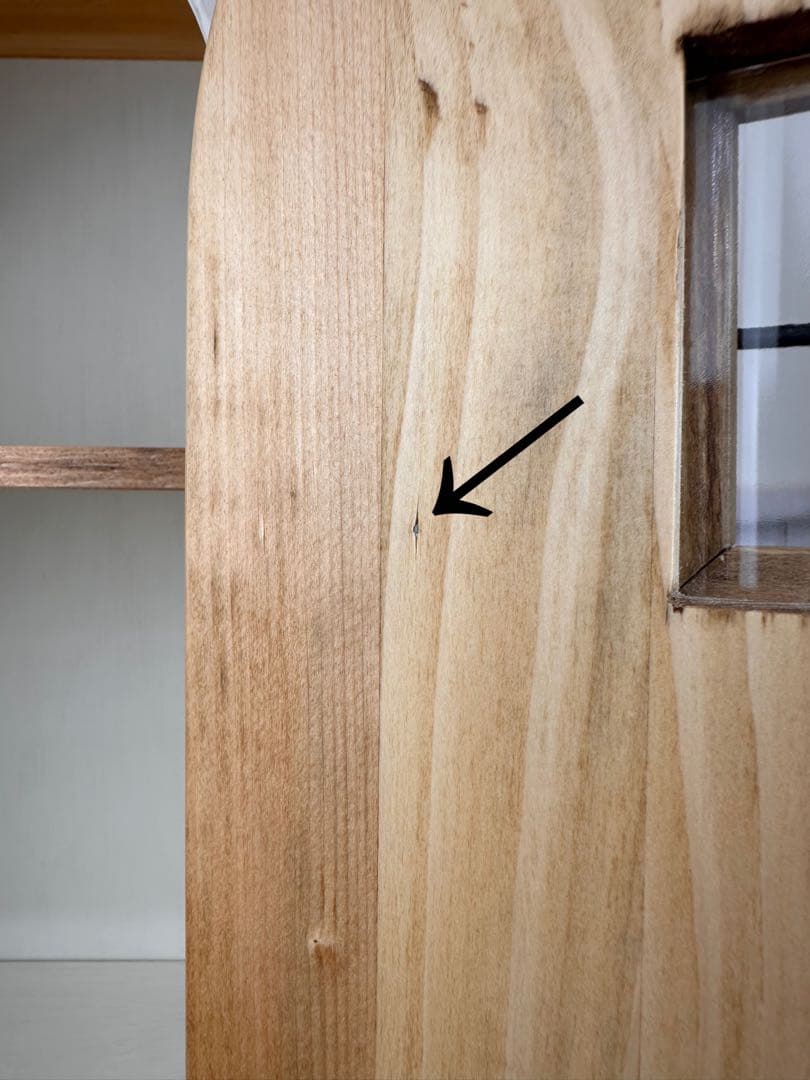 し*も様 【1点のみ　微小難あり】ナチュラルアンティークの扉のようなキャビネット