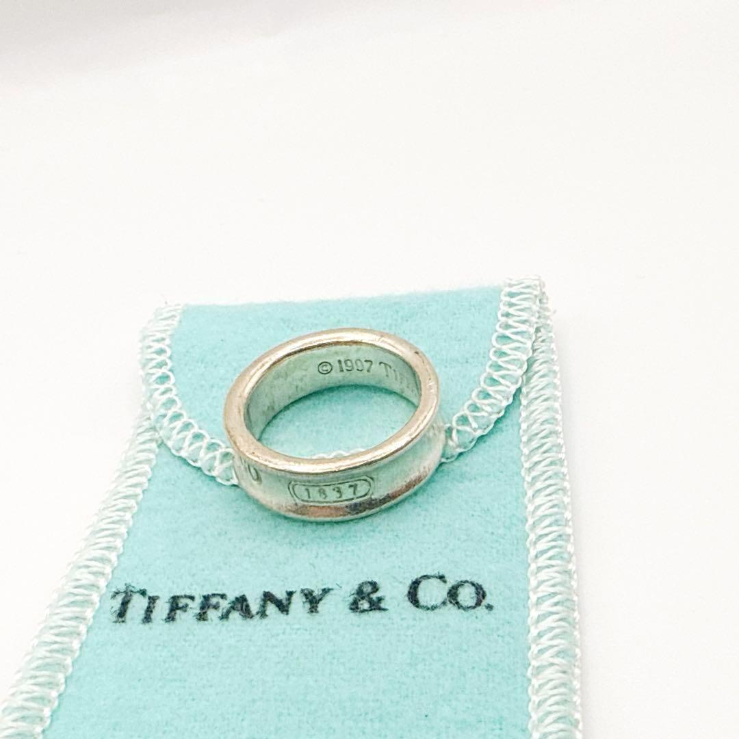 2736-3 保存箱付き人気✨Tiffany ナローリング　指輪　　12号