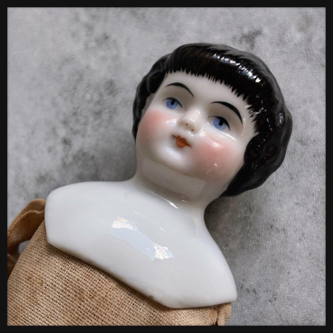 レアアンティーク　 チャイナヘッドドール ビスクドール