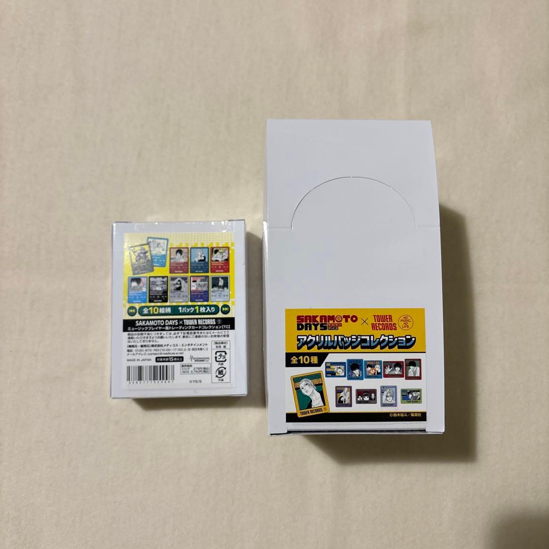 サカモトデイズ　タワレコ　カフェ　アクリルバッジ　ミュージックプレイヤー風