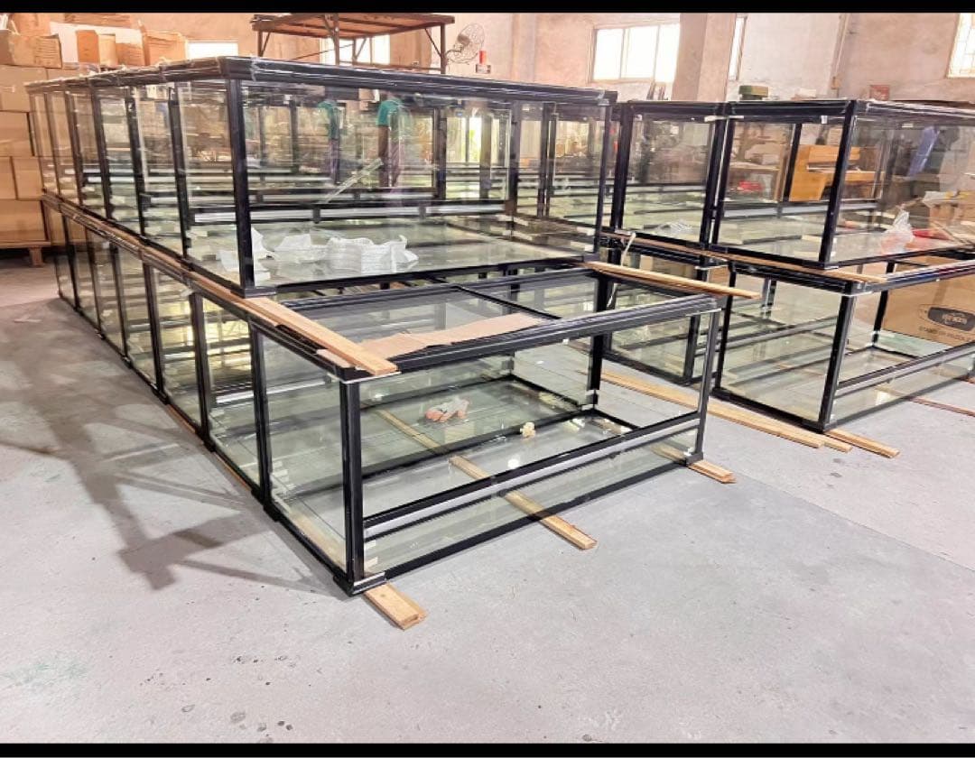 オリジナル組み立て式爬虫類両生類飼育ケージガラス飼育ケージ60x30x30cm