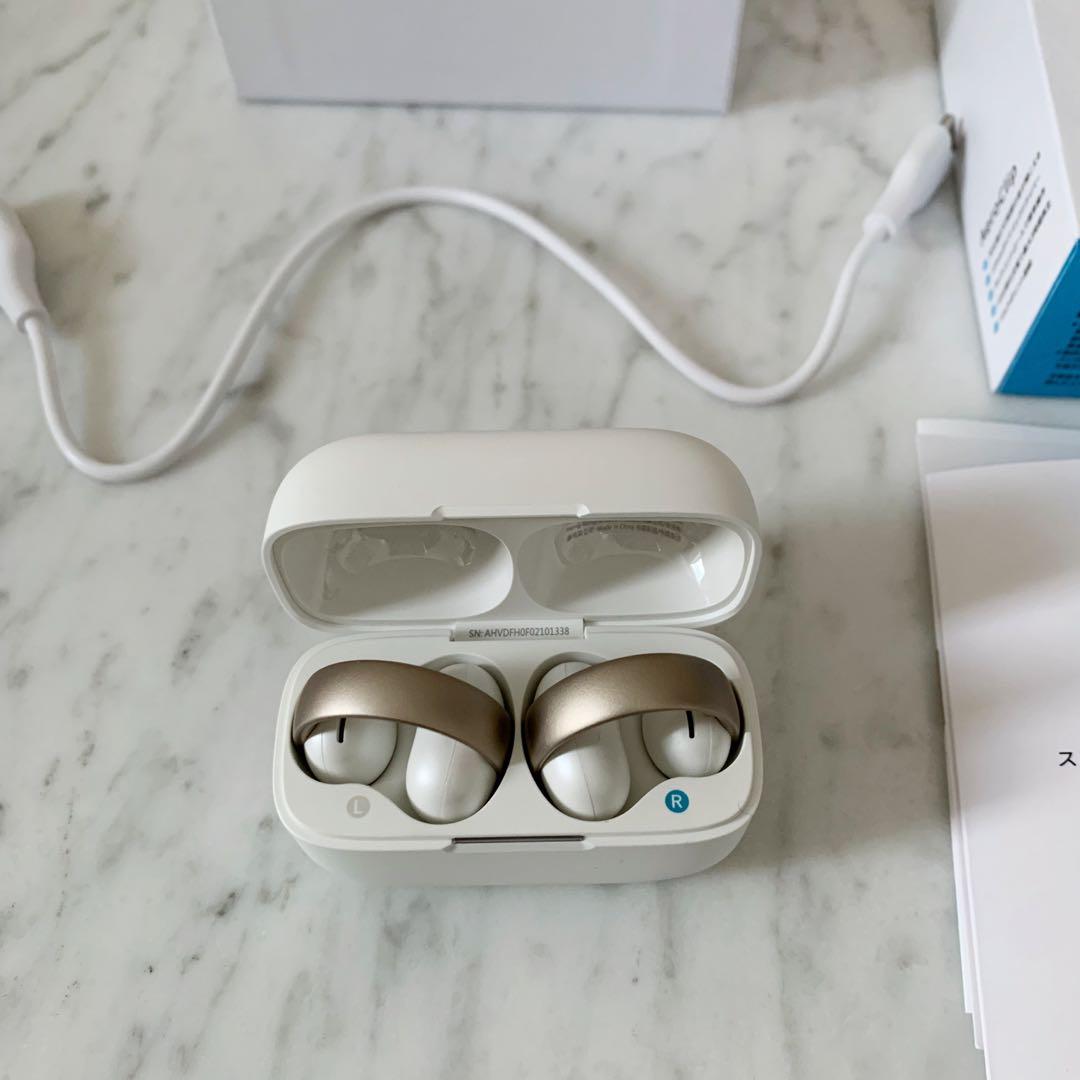 Anker Soundcore AeroClip オープンイヤー型イヤホン 白金