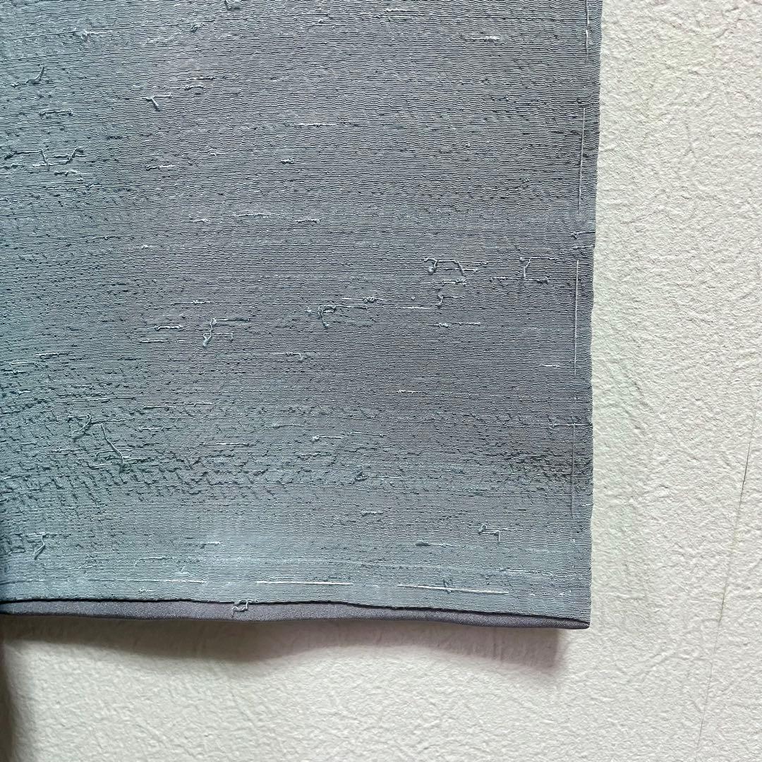 ［ 紬/色無地 ］生紬　袷　正絹　水色　縮緬　ちりめん　人気色　仕付け糸付き