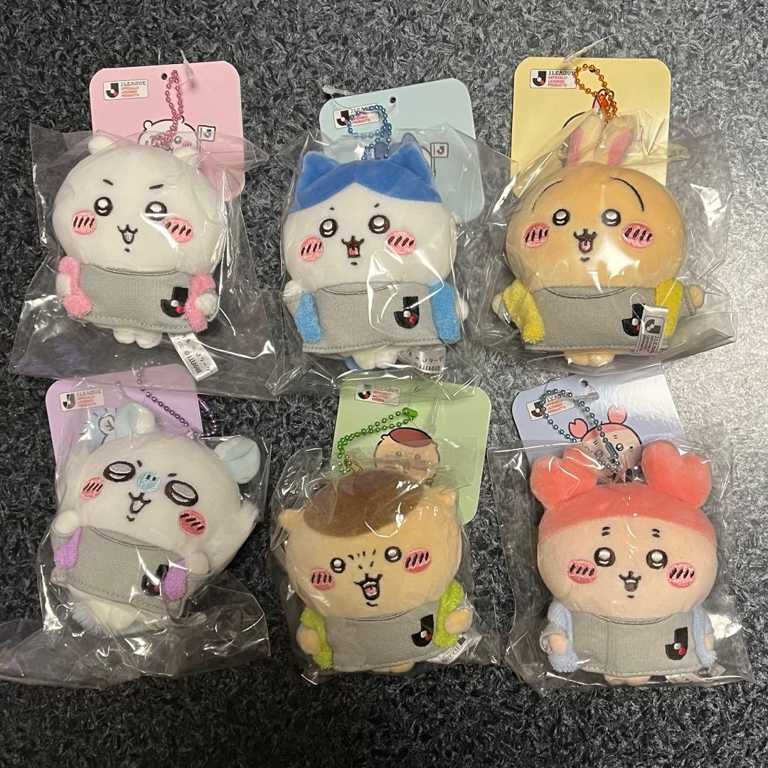 【正規品】 ちいかわ×Jリーグ ユニフォーム マスコット 6個セット