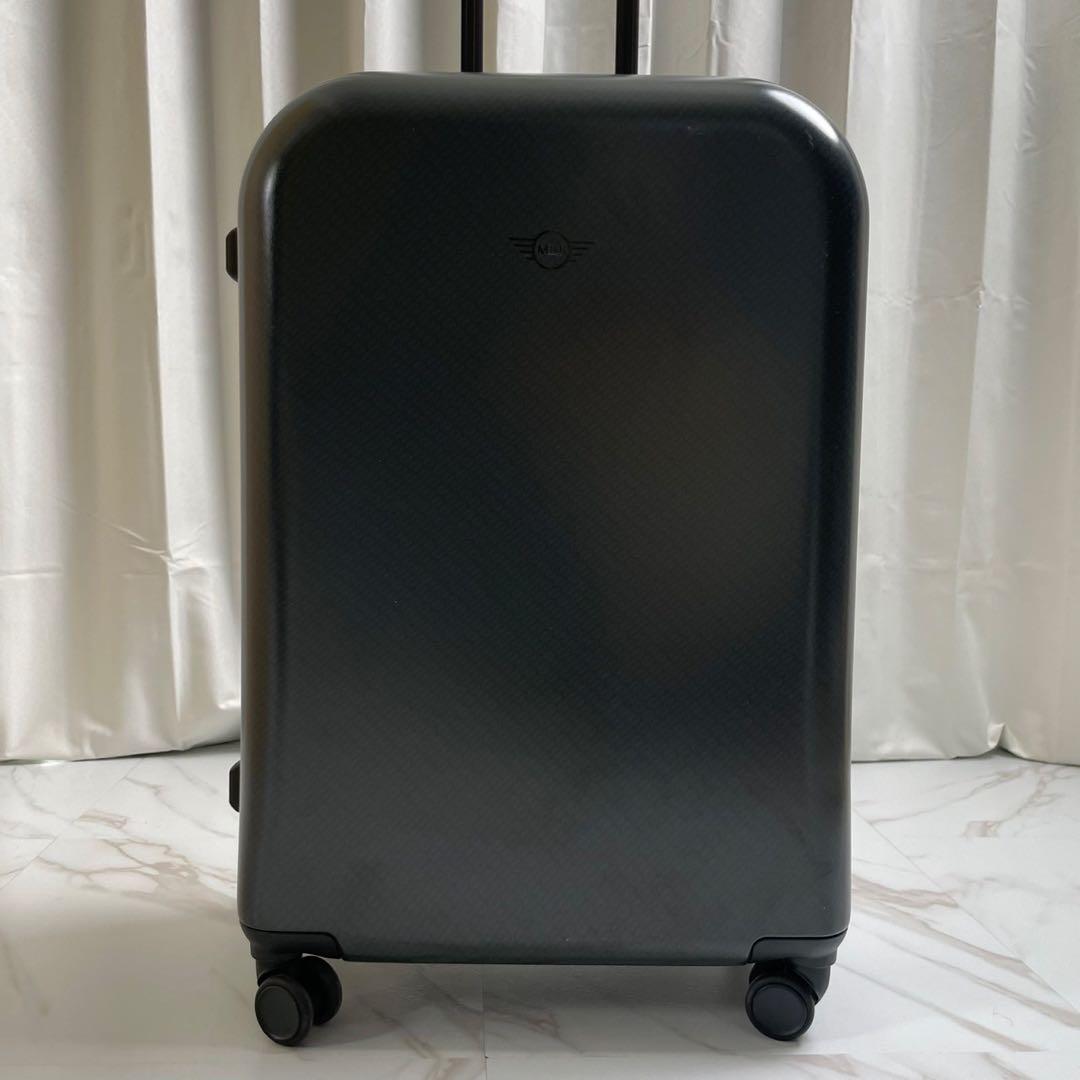 ミニクーパー　キャリーケース　黒　旅行　ロゴ　4輪　ファスナー　ロック式