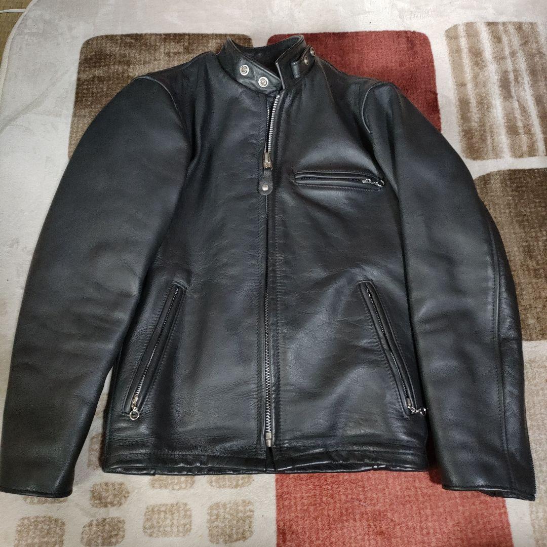 重厚な革質　美品　人気 Schott　641 牛タグ　３４ ヘビーステアハイド