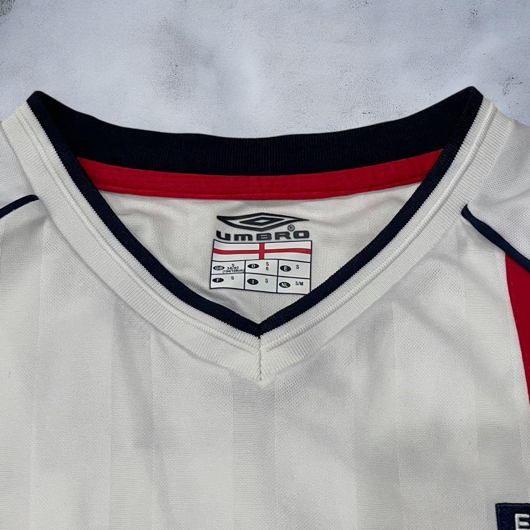 【良品】2002 イングランド代表 ホーム ユニフォーム #7 ベッカム