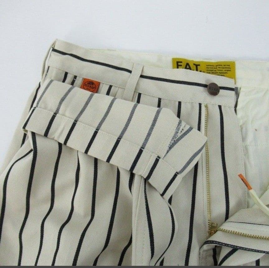板*僧様 RED KAP×FAT/ THREEKAP/ストライプ パンツ/TIT