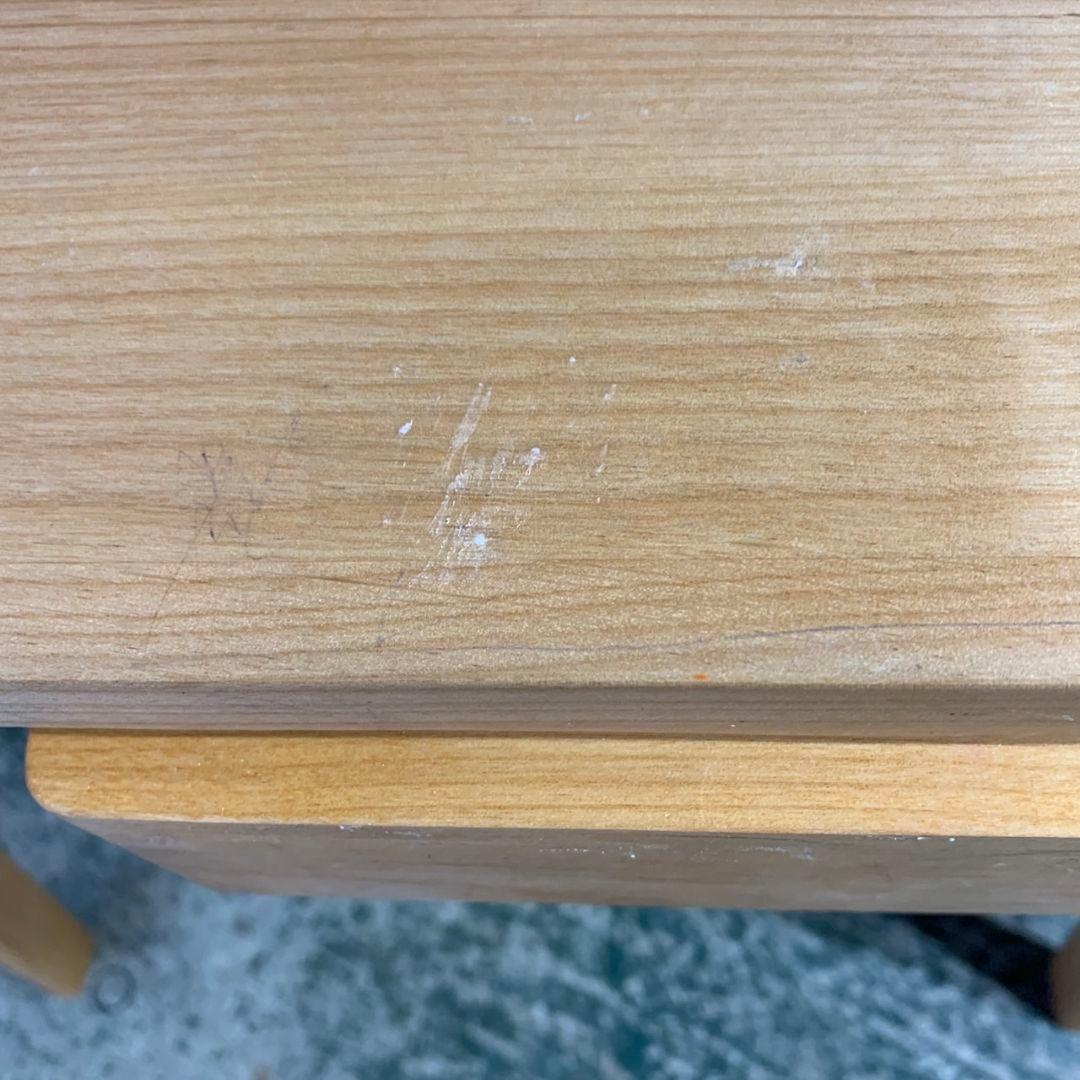 J492\" 現状品 掘田木工 天然木デスク W800