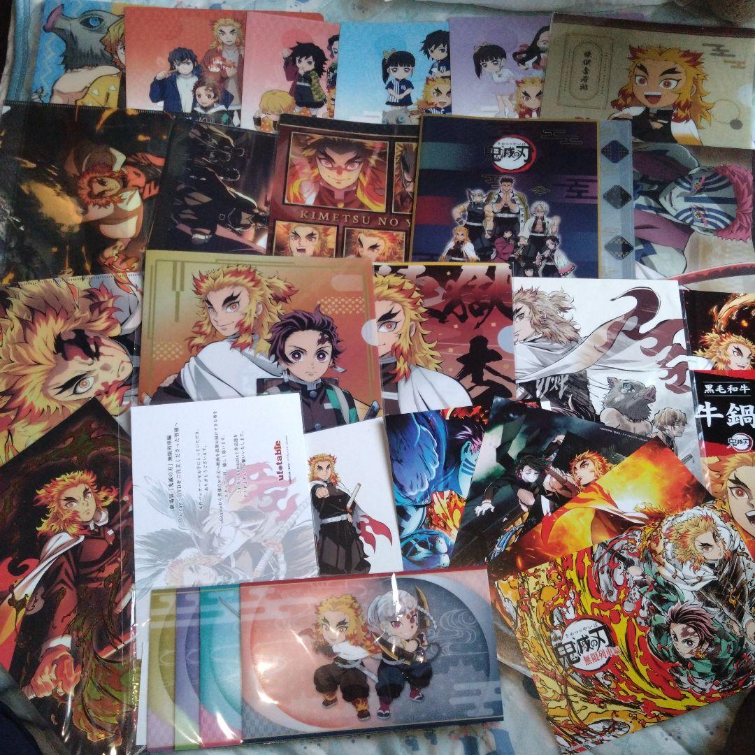鬼滅の刃 煉獄杏寿郎 他 クリアファイル 全集中展 イラストカード 他
