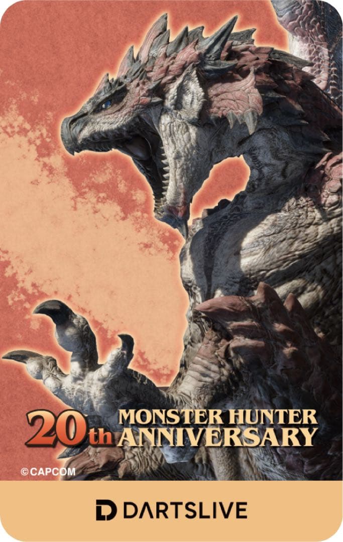 5枚セット モンスターハンター 20周年 コラボダーツ ライブカード モンハン