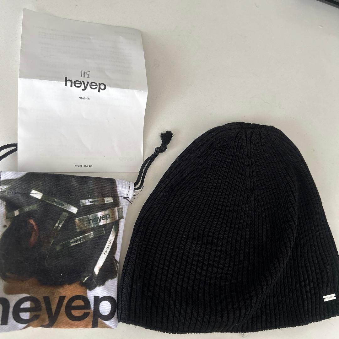 heyep ビーニー　黒