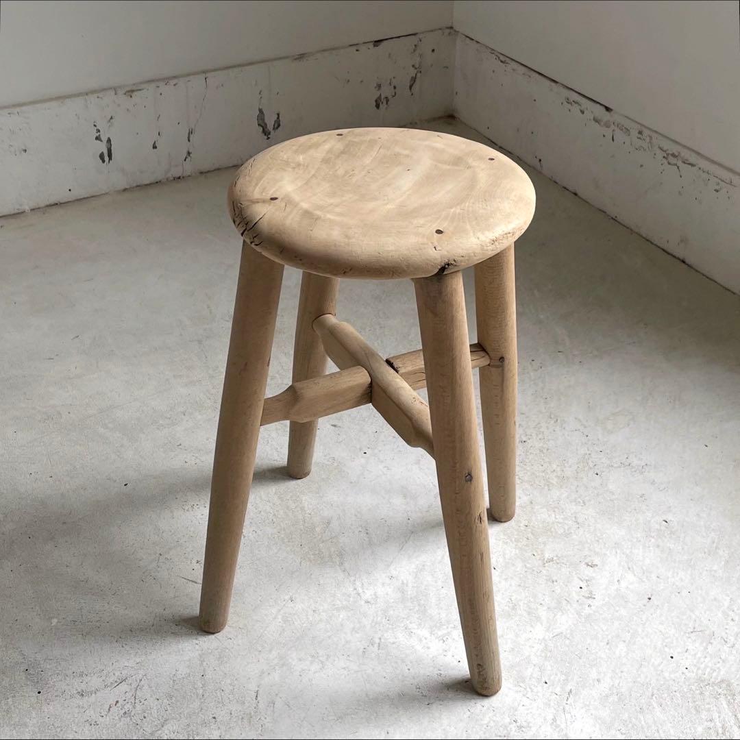 古いスツール　レトロ　丸椅子　古道具　アンティーク