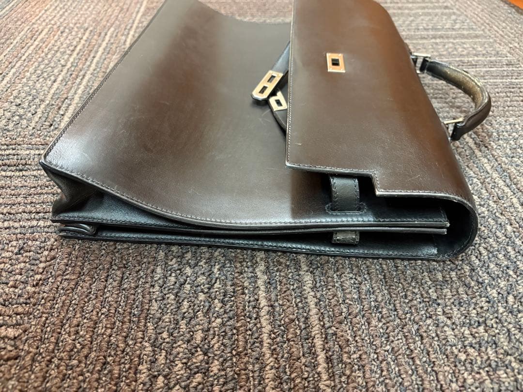 上*司様 エルメス　レザー ビジネスバッグ