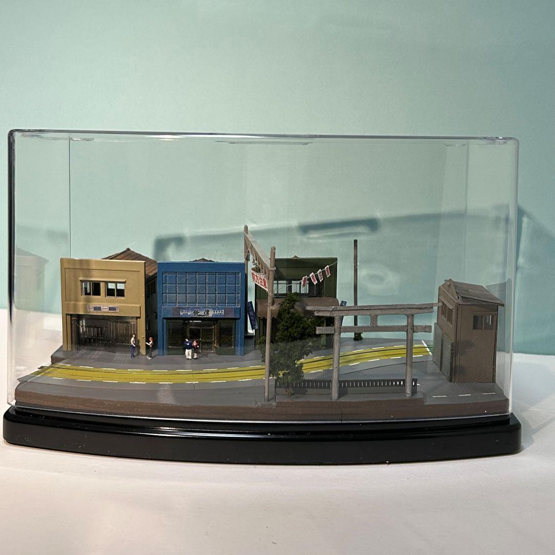 江ノ電　江の島駅付近　併用軌道 鉄道ジオラマ　Nゲージ 展示台