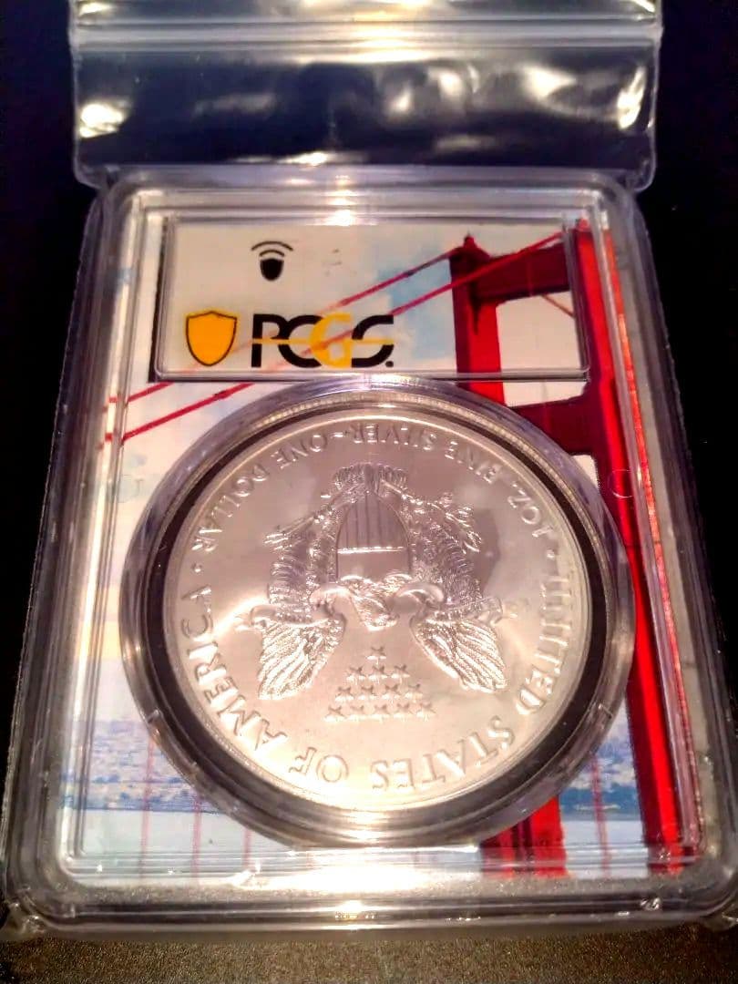 2021年 イーグル銀貨サンフランシスコ　TYPE1最終年度 MS70 緊急発行