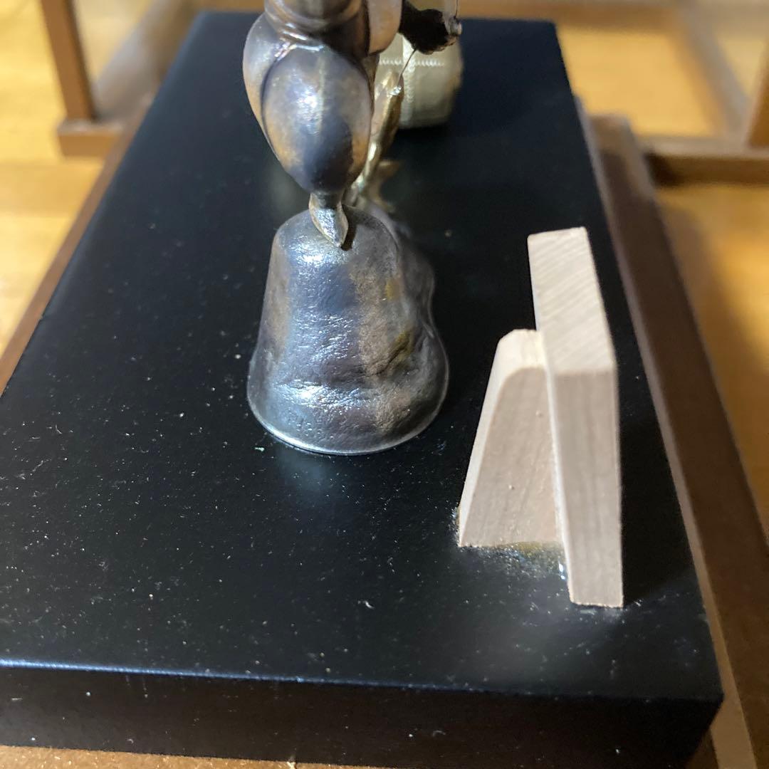 霹*！様 【縁起物・開運】大黒天　恵比寿　武比古作　純銀　工芸品　置物