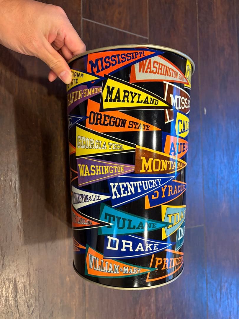 値下不可　希少　ビンテージ　カレッジ　ペナント　ダスト　ボックス　1960年代