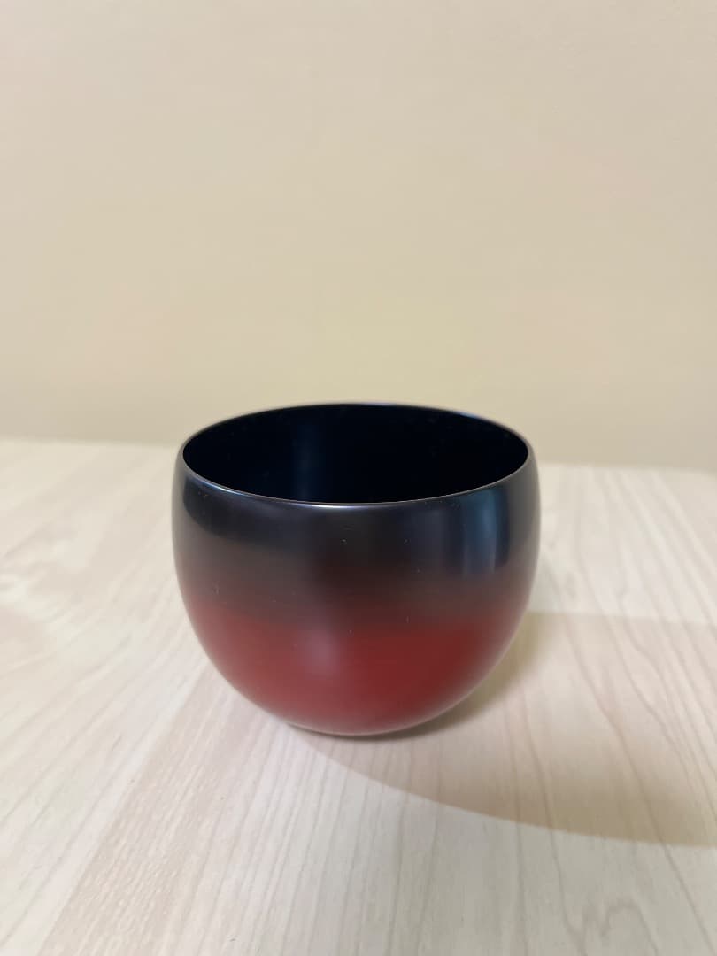 漆器　コーヒー椀スプーン付き