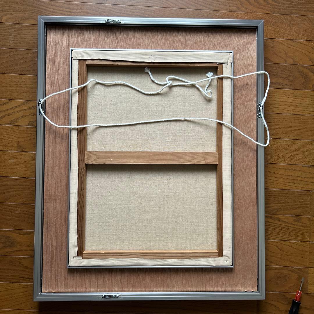 絵画　油彩画　少女　嶋根幸延　「少女裸婦」