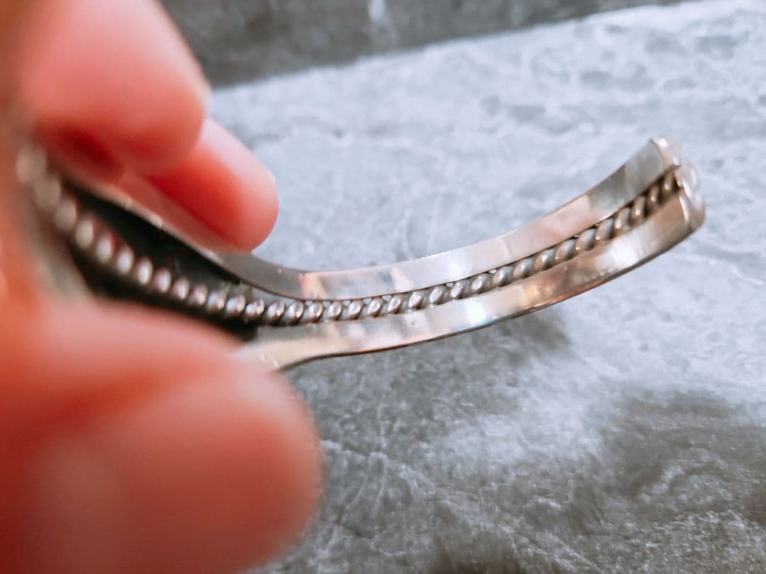 最終値下げ！！ターコイズ　シルバー　バングル