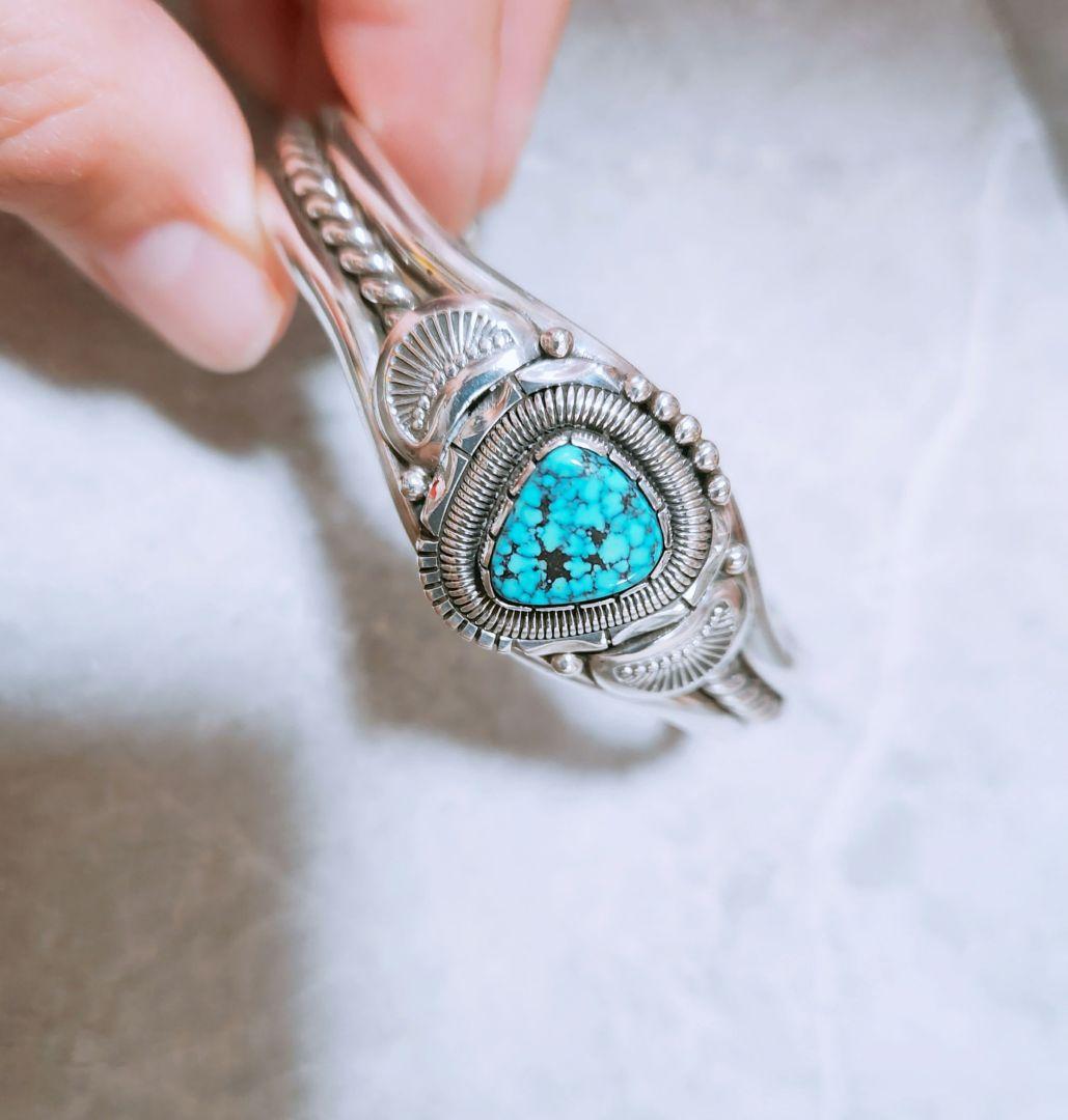 最終値下げ！！ターコイズ　シルバー　バングル