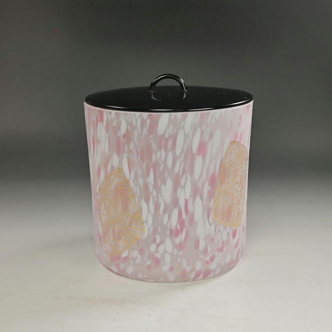 ウ232 水指『平井衣作』『硝子ガラス　水指』茶道具