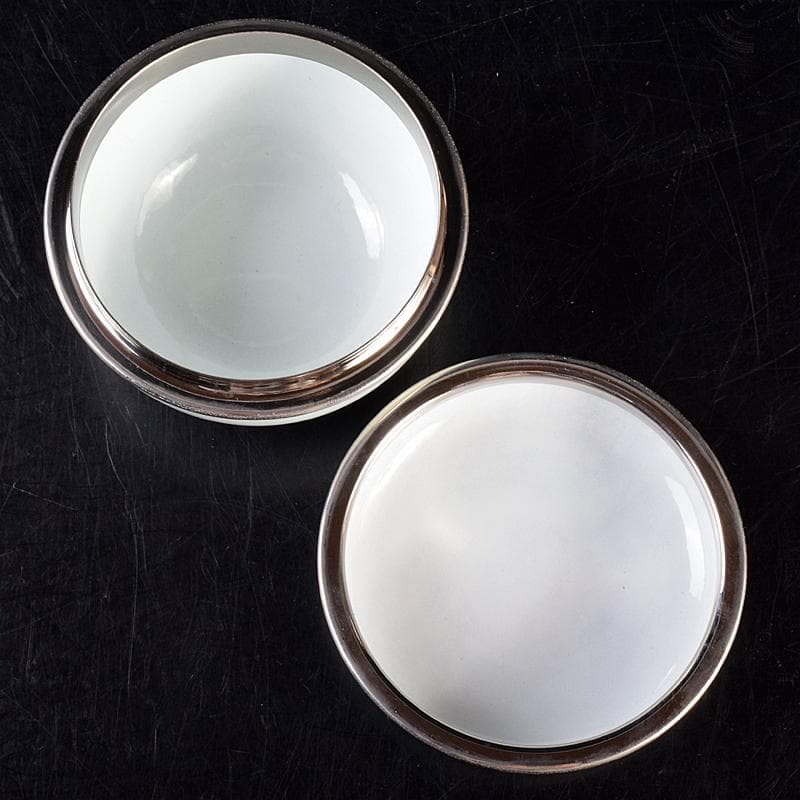 七宝焼　安藤七宝店　藤松紋　盒子蓋物　共箱　M　R7693