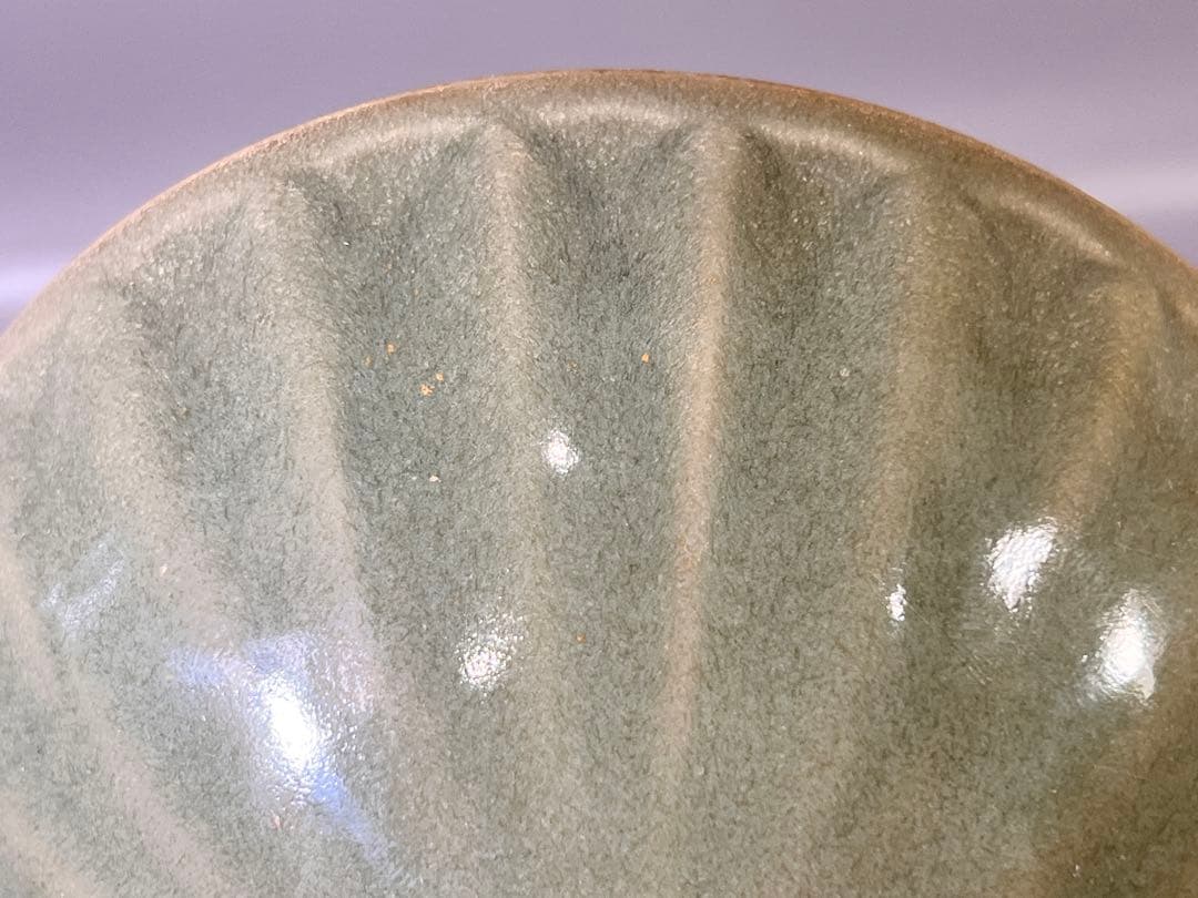 DT644 古い 中国 唐物 青磁 碗 茶道具