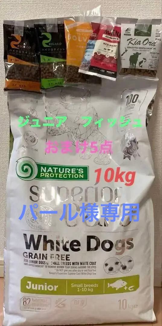 新品　ネイチャーズプロテクション　ホワイトドッグ　フィッシュ ジュニア 10kg