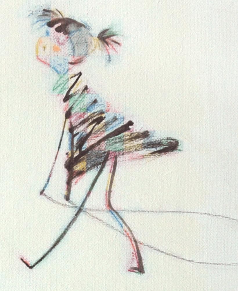 油絵 菅家令子 絵 絵画インテリア額付(銀) F4-030319 猫親子と女の子