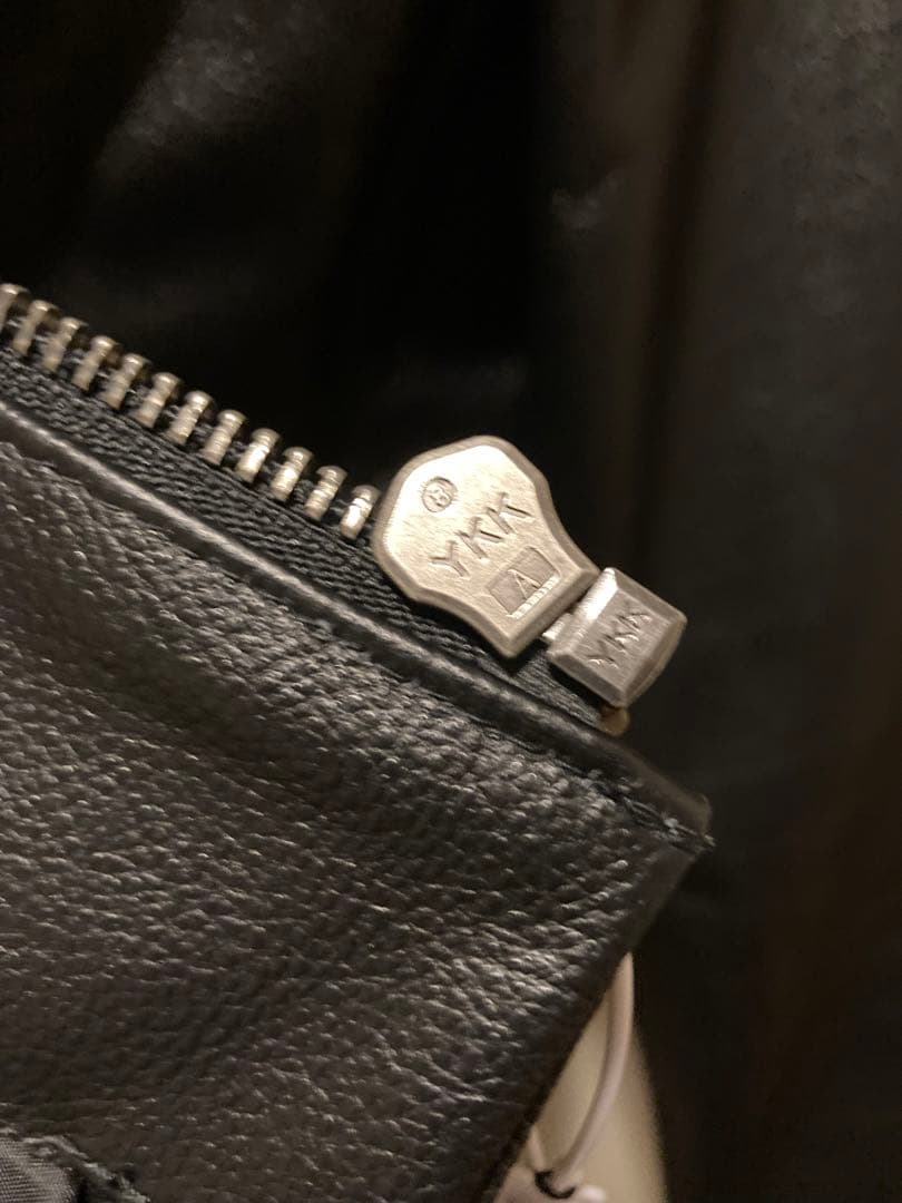 【新品未使用】本革 牛革 レザー シングルライダースジャケット Mサイズ