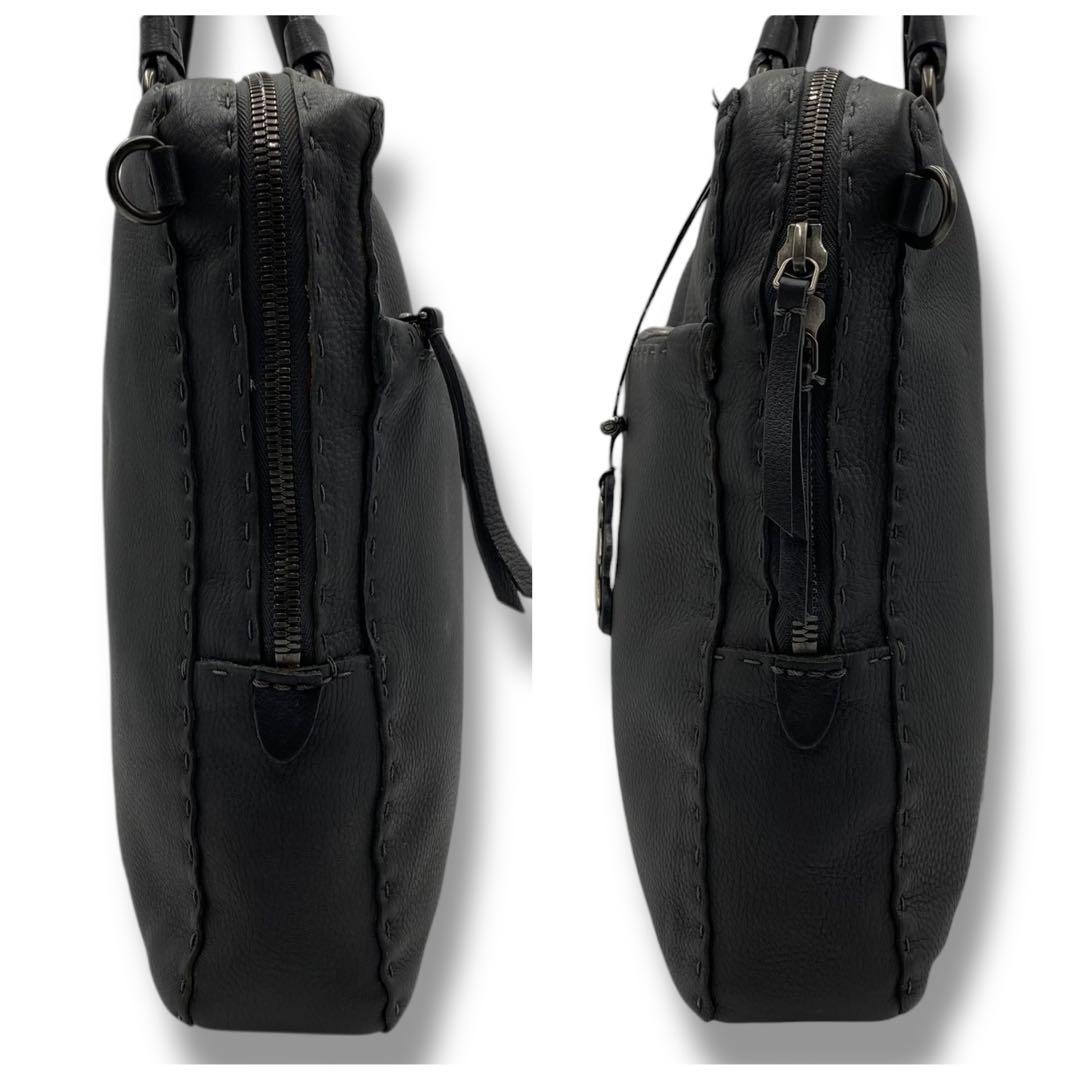 良品 エンリーべグリン ビジネス 2WAY バッグ A4 大容量 本革 出張