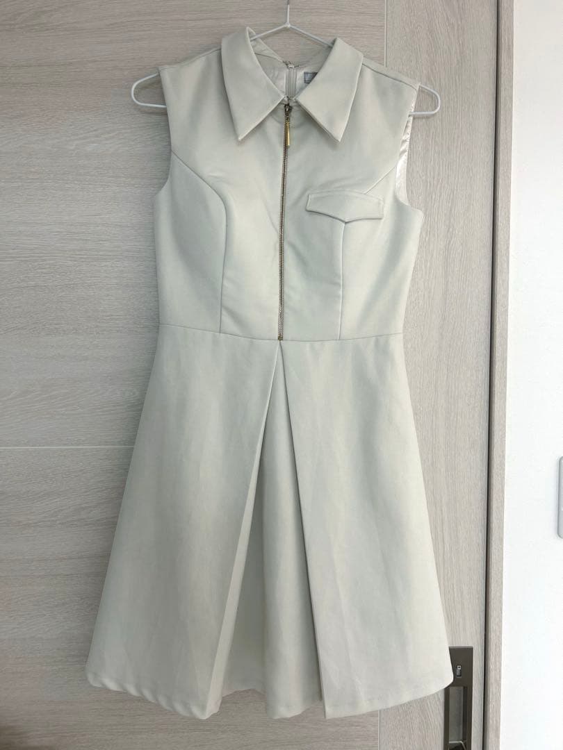 DEA ローブドフルール ドレス キャバ ミニ ノースリーブ アイボリー