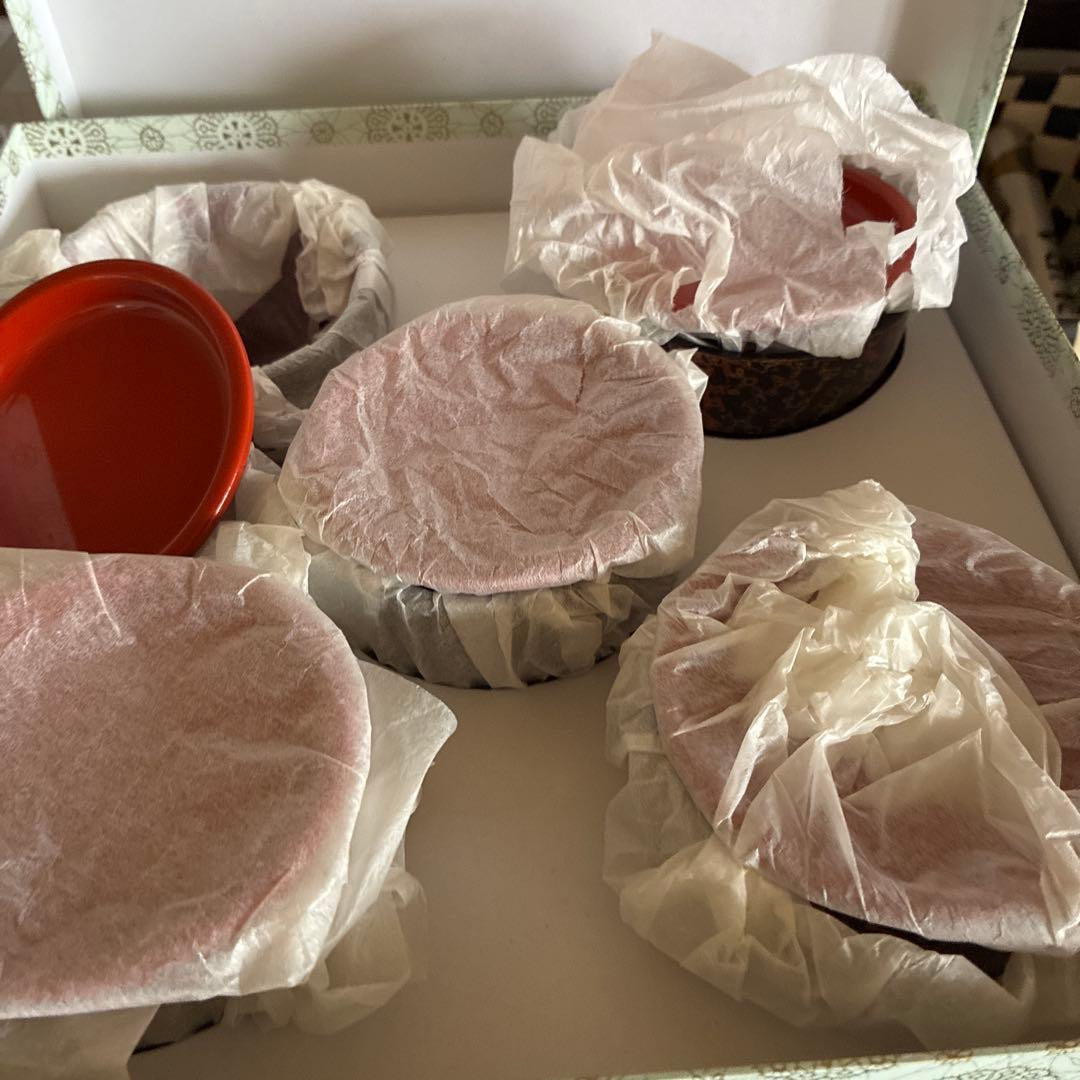 値下げ！津軽塗　蕎麦皿セット　（箸置き、おしぼり置き）