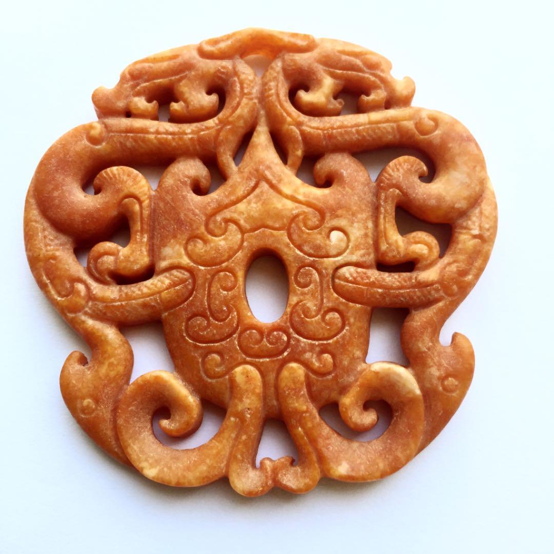 古玉石 高古玉 天然石 彫刻 龍紋