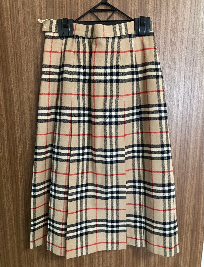 【値下げ】バーバリー　ノバチェック　プリーツスカート