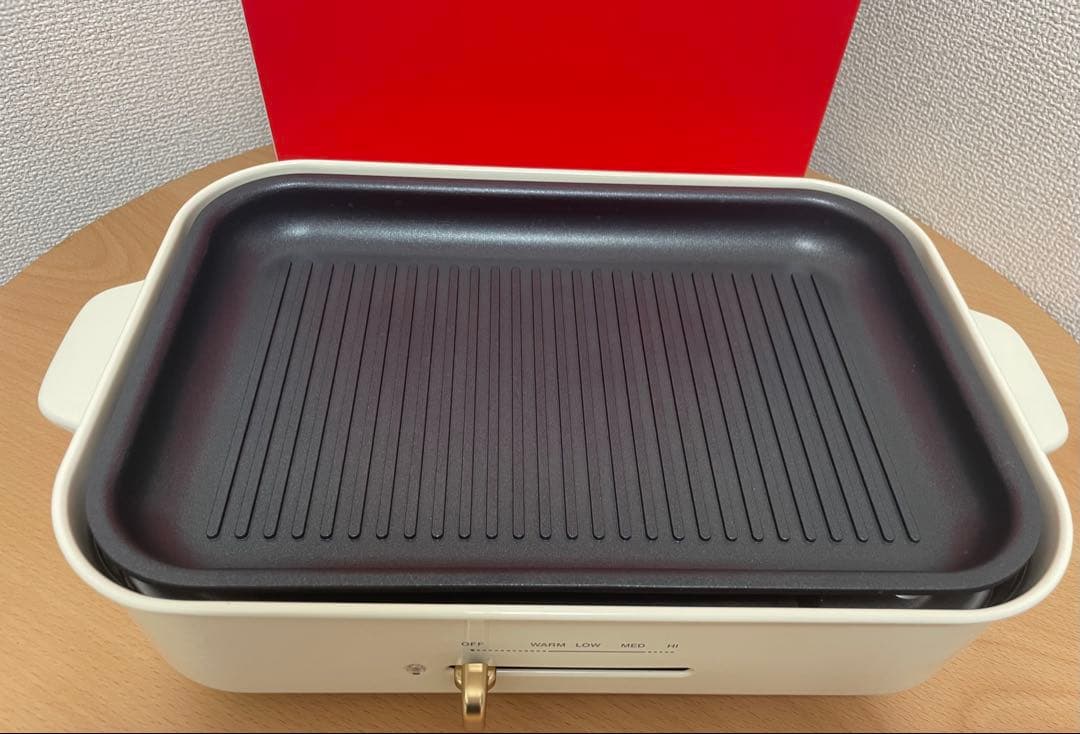 BRUNO　コンパクトホットプレート　3種プレート　セラミックコート鍋付